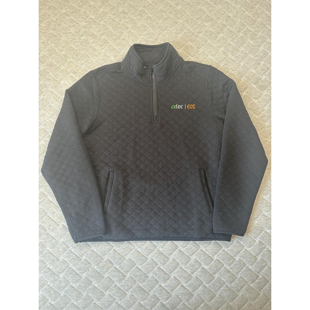 Marine Layer‎ Pullover Mens Large Quilted 1/4 Zip Atec EOS Sweater Jacket